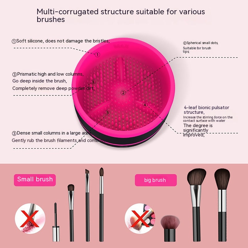 Electric Cosmetic Brush Cleaning Device - Type-C Beauty Tool