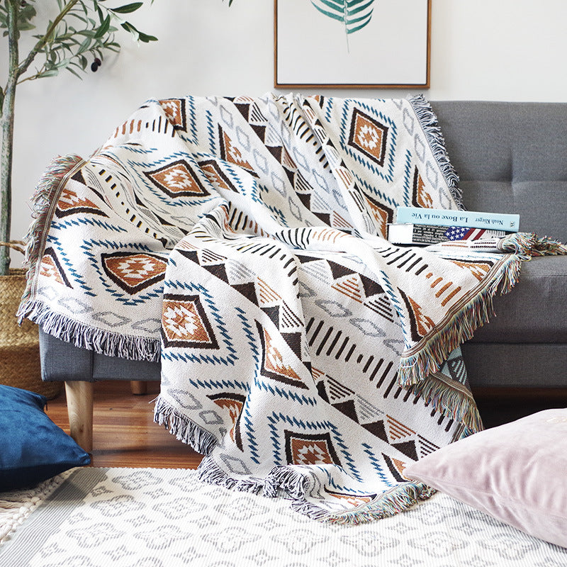 Outdoor Picnic Blanket - Camping & Garden Geometric Pattern Waterproof Throw