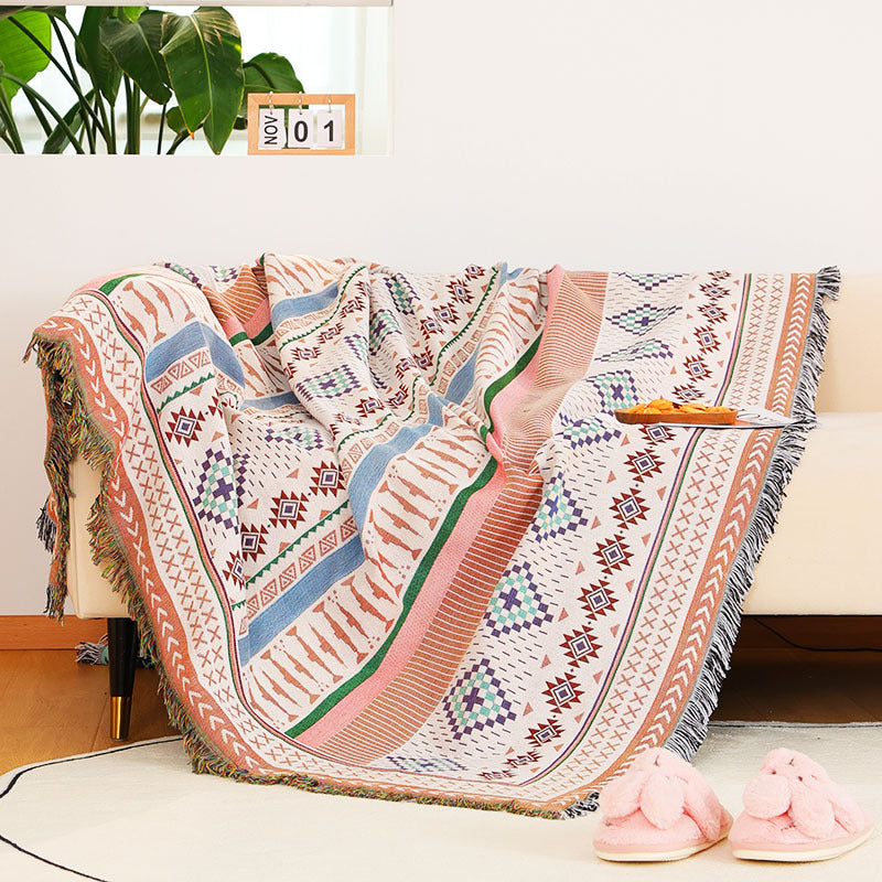 Outdoor Picnic Blanket - Camping & Garden Geometric Pattern Waterproof Throw