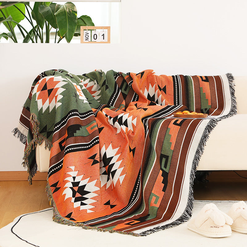 Outdoor Picnic Blanket - Camping & Garden Geometric Pattern Waterproof Throw