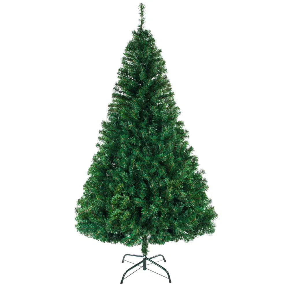 8FT Christmas Tree with 1138 Branches - Light Green PVC