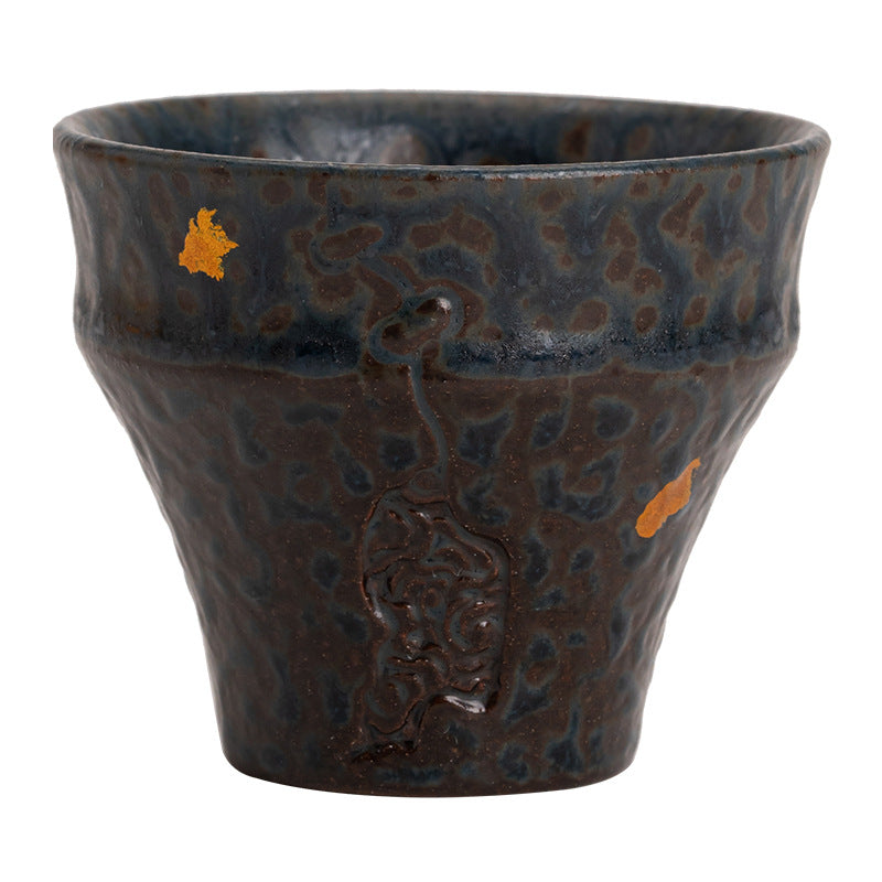 Nail Cup Tea Set with Multiple Color Options - Retro Clay Drinkware