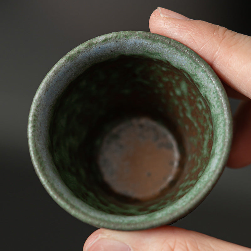 Nail Cup Tea Set with Multiple Color Options - Retro Clay Drinkware