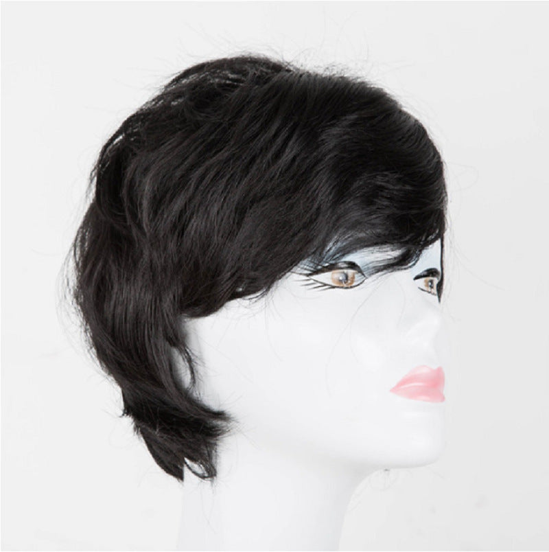 Synthetic Hair Wig for Ladies - Short, Rolled, High-Temperature Fiber