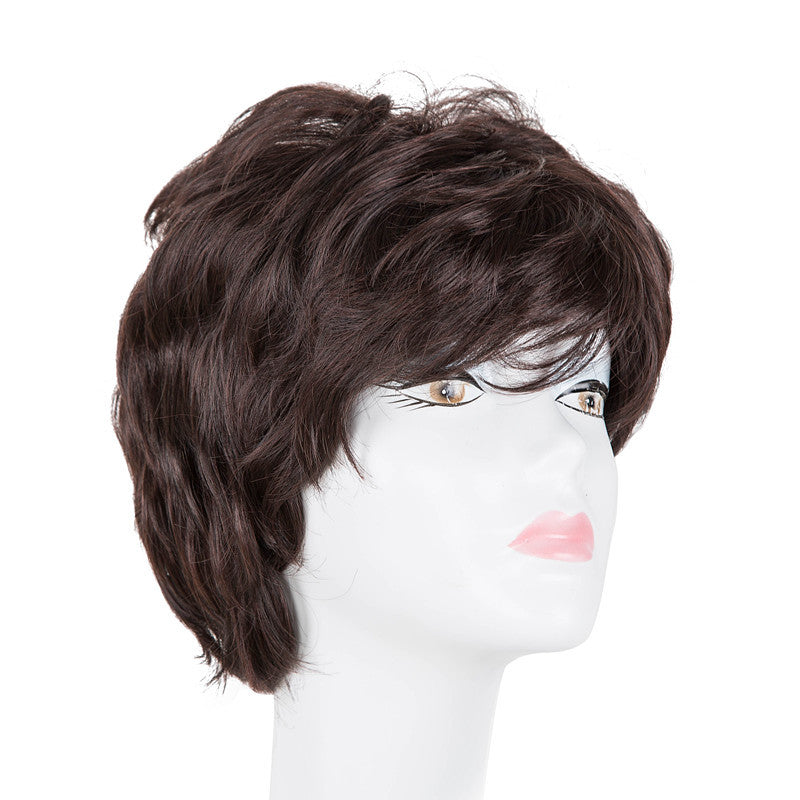 Synthetic Hair Wig for Ladies - Short, Rolled, High-Temperature Fiber