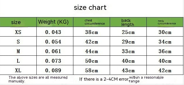 Pet Puppy Dog Clothes Casual Spring Summer Small Dog Cat Apparel