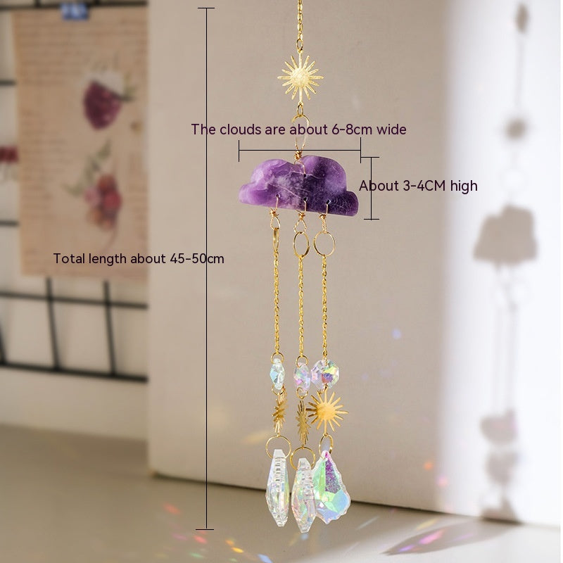 Crystal Agate Sun Catcher Wind Chimes for Home & Garden Decor - Multiple Variants