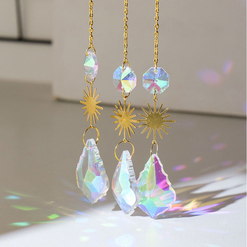 Crystal Agate Sun Catcher Wind Chimes for Home & Garden Decor - Multiple Variants