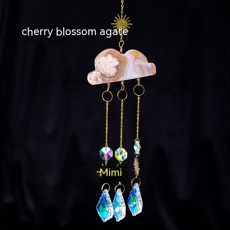 Crystal Agate Sun Catcher Wind Chimes for Home & Garden Decor - Multiple Variants