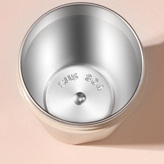 Stainless Steel Travel Mug with Straw Handle - Portable Coffee Cup 520ml-620ml