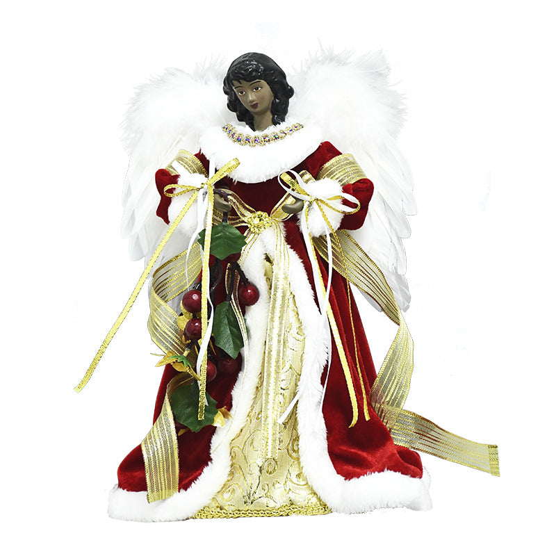 Christmas Tree Topper Angel Light Decoration - Silver & Gold Variants