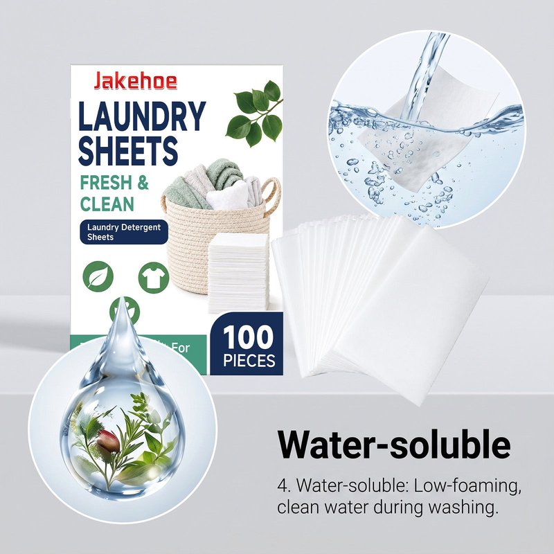 Laundry Sheets 100 Pieces - Fabric Softener & Dryer Sheet Alternative