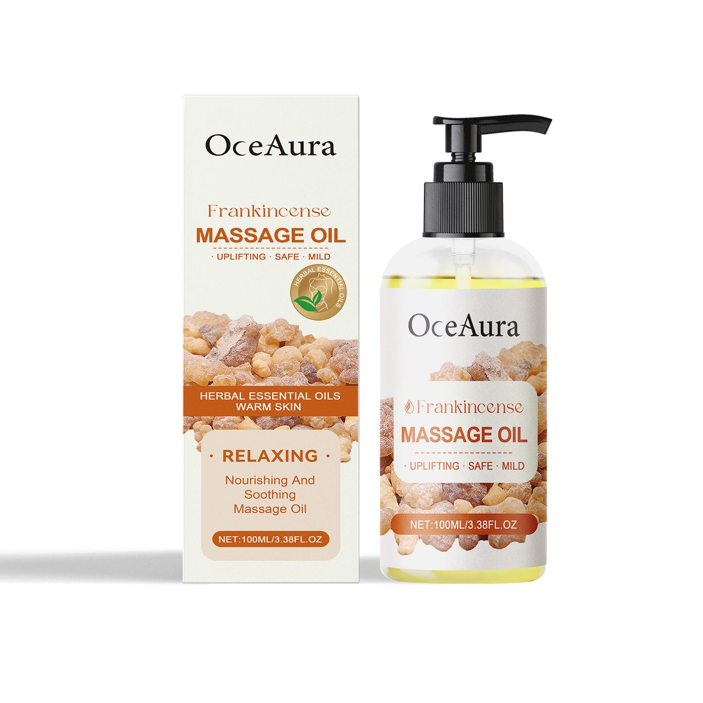 Frankincense Hydrating Body Massage Oil - 100ml Moisturizing Skin Care