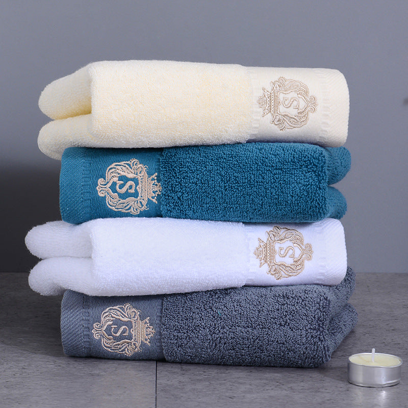 Thickened Cotton Absorbent Household Towels - Multi-Color, 34x74cm