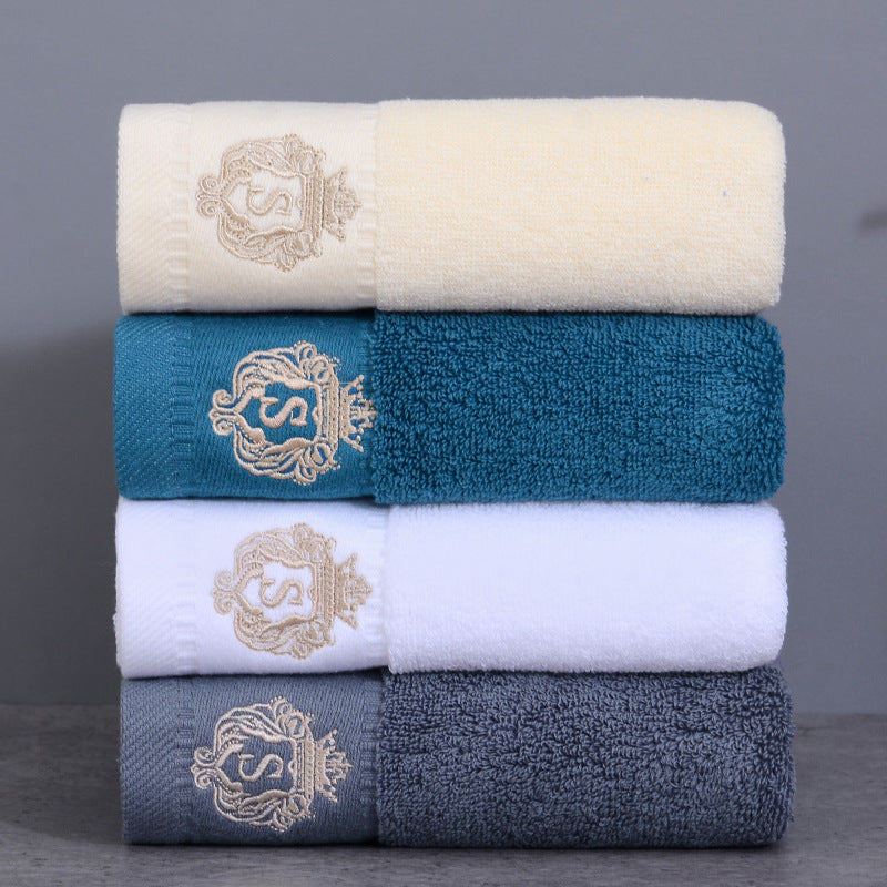 Thickened Cotton Absorbent Household Towels - Multi-Color, 34x74cm