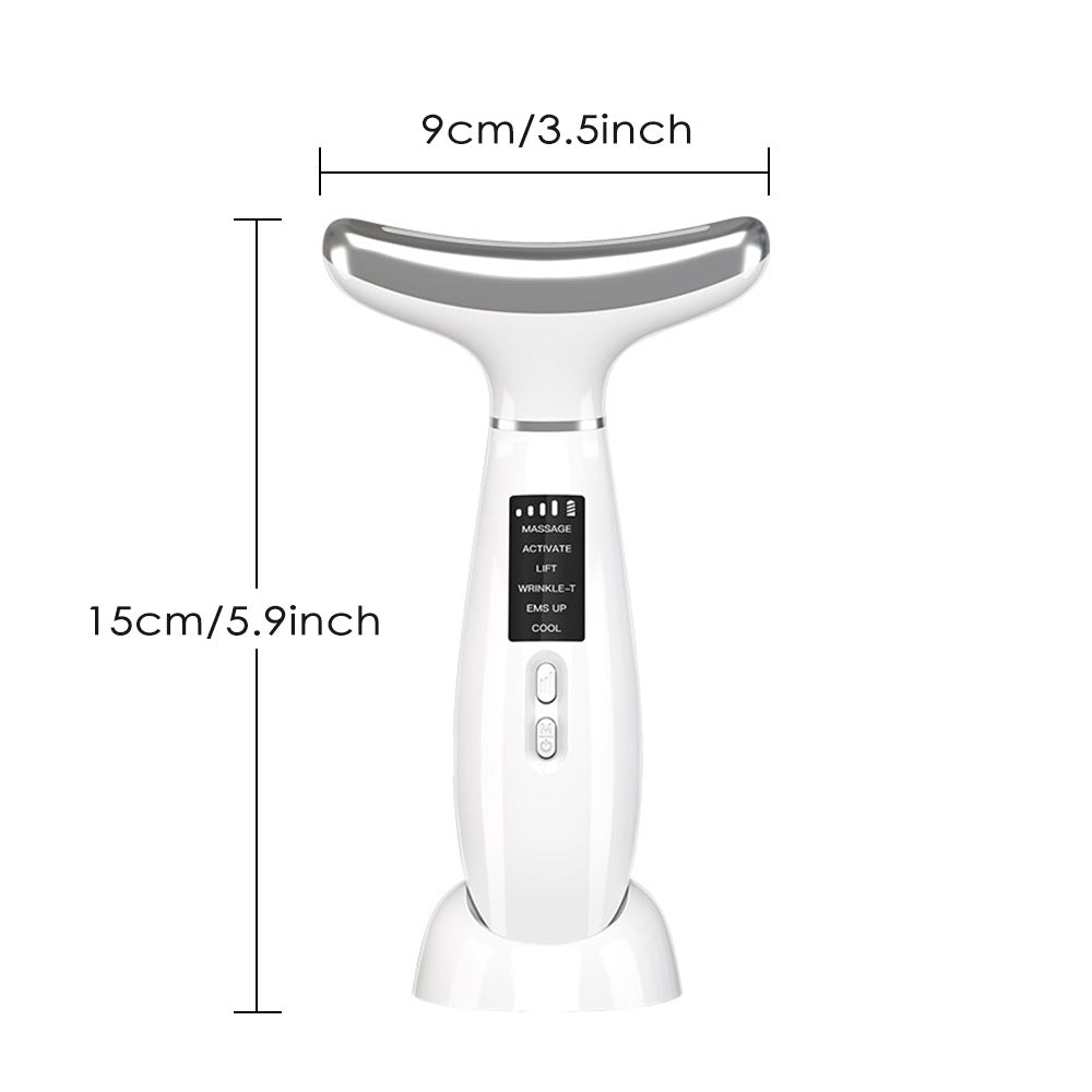 Ice Compress Neck Massager with Color Light - Rejuvenation & Lifting