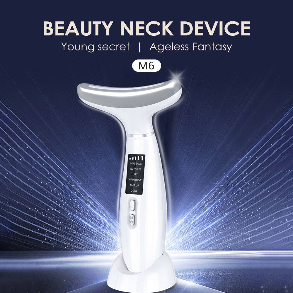 Ice Compress Neck Massager with Color Light - Rejuvenation & Lifting