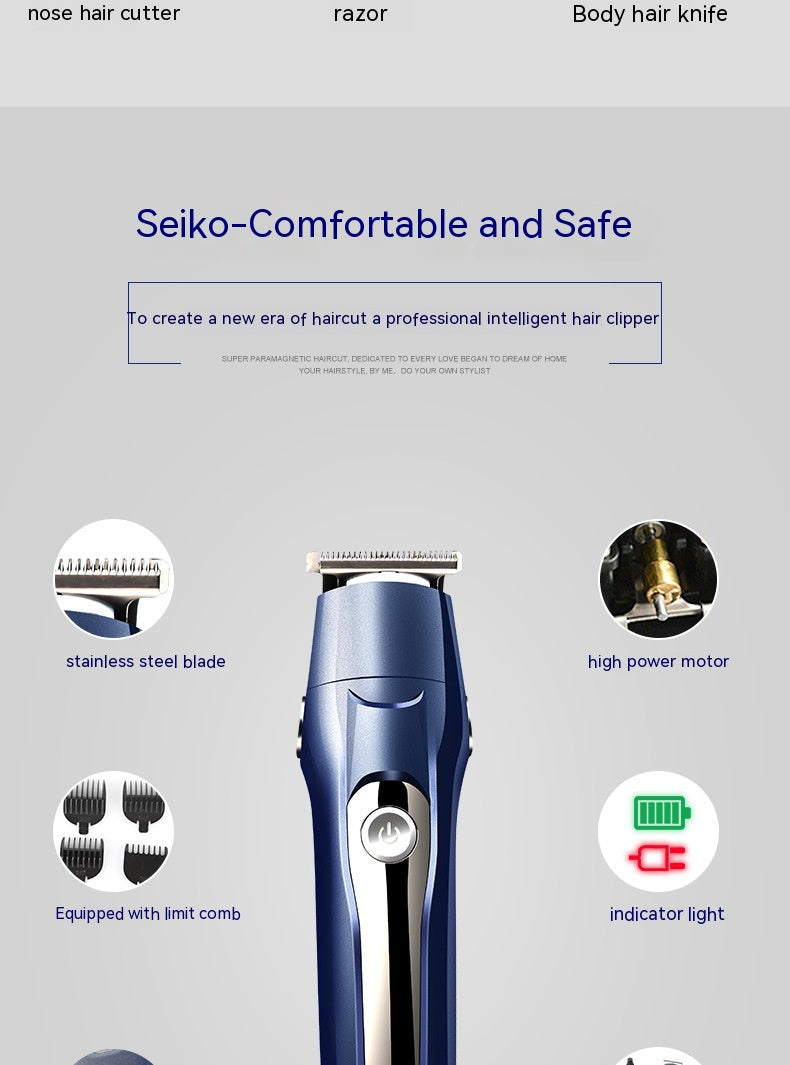5-in-1 Electric Hair Clipper & Trimmer Kit