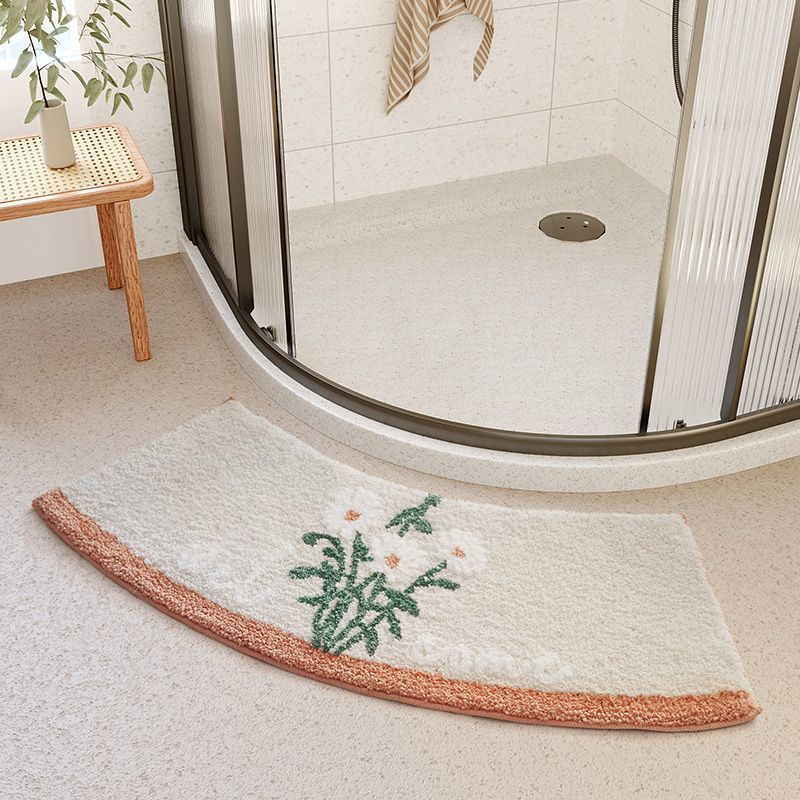 Non-slip Floor Mat Fan-Shaped Bathroom Door Mat Home Decor