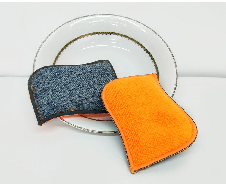 S-Type Kitchen Cleaning Sponge Mop 9x14cm - Household Dishwashing Tool