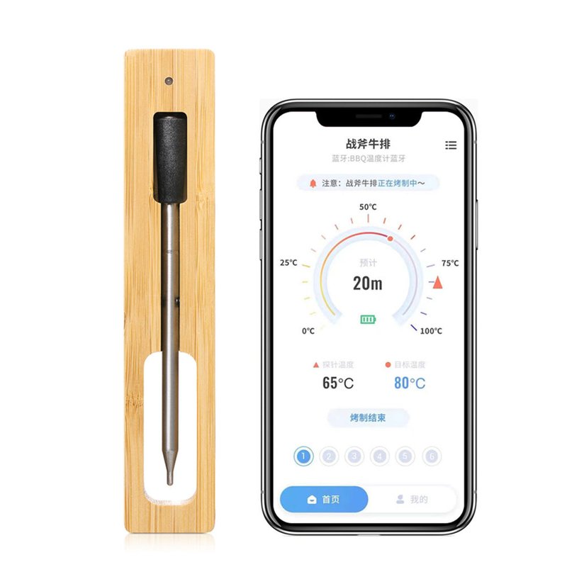 Wireless Bluetooth Food Thermometer for Kitchen Cooking BBQ