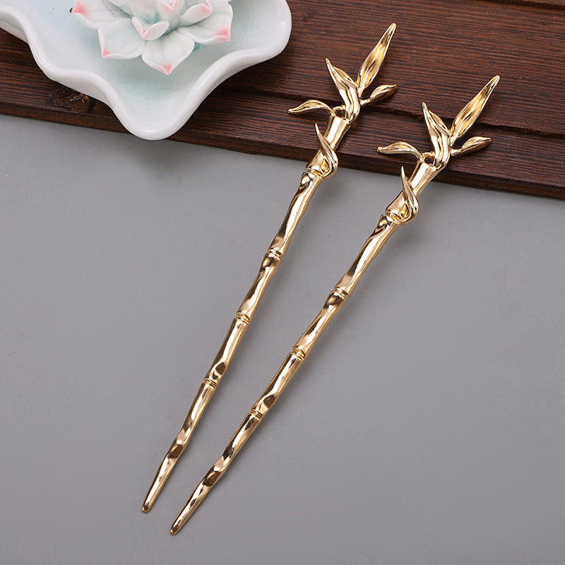 Bamboo Metal Hairpin - Fashion Hair Accessory