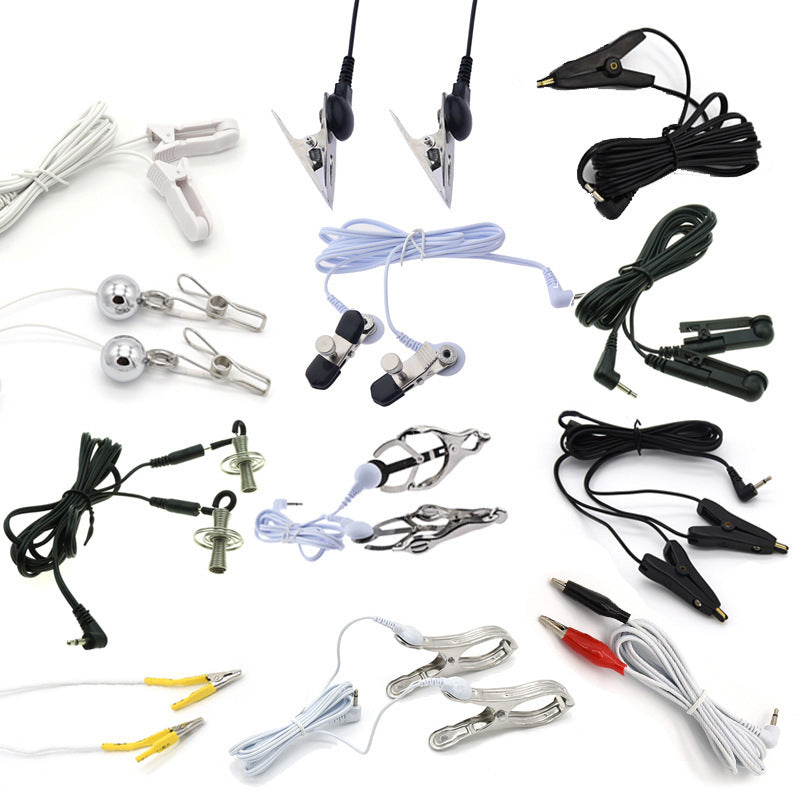 Electric Shock Nipple Clamp Pulse Therapy Toys for Adult Wellness