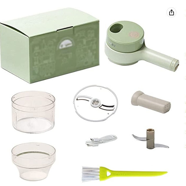 Mini Wireless Electric Garlic Chopper & Press for Kitchen Use - Multiple Colors