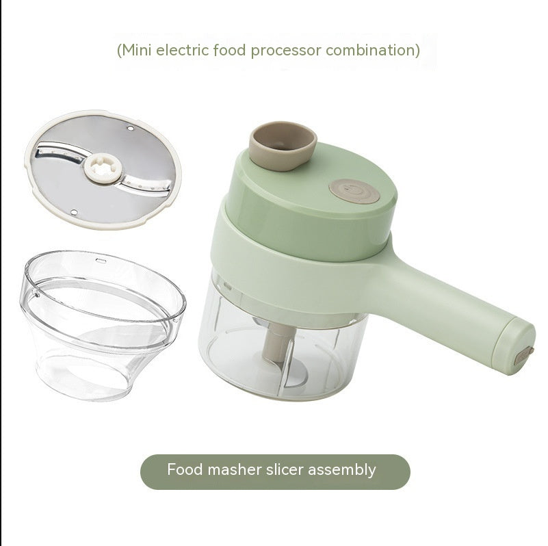 Mini Wireless Electric Garlic Chopper & Press for Kitchen Use - Multiple Colors