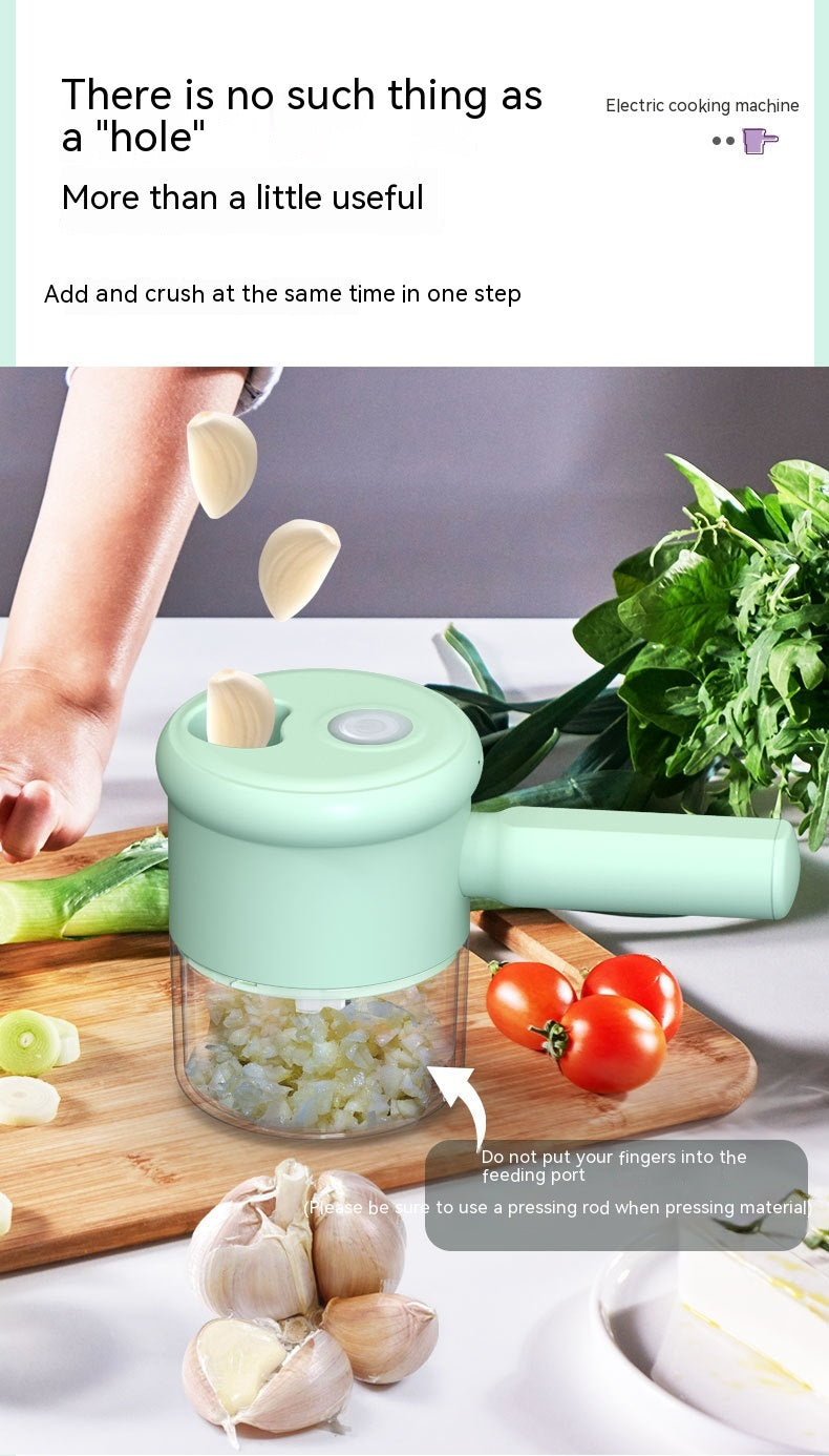 Multifunctional Electric Vegetable Cutter & Kitchen Hammer Set - Household Food Prep