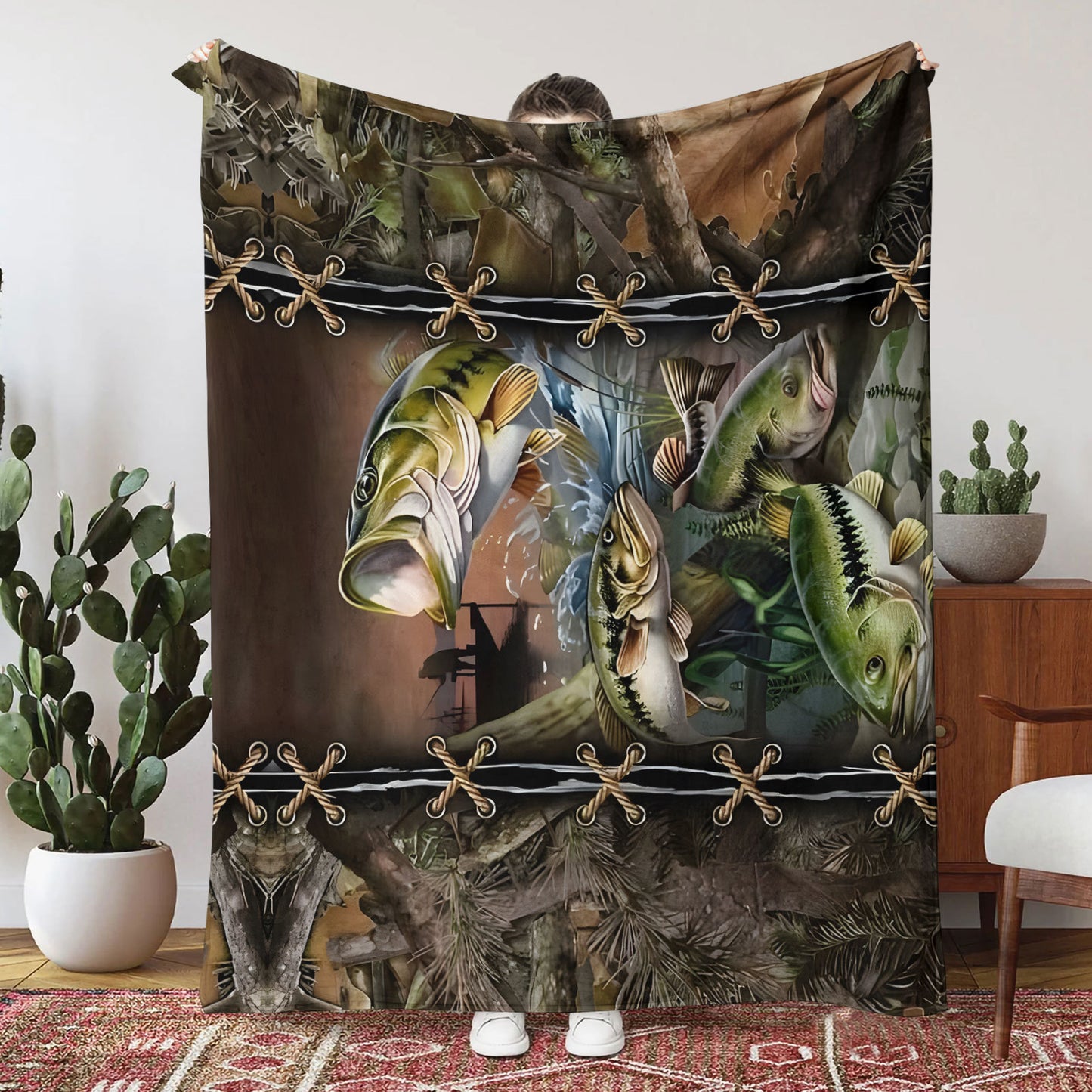 Printed Flannel Blanket Thick Double Layer Air Conditioning Blanket