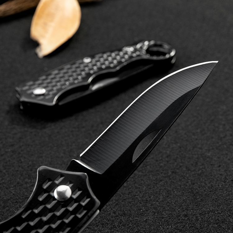 Portable Folding Survival Knife with Self-Defense and Cutter Features