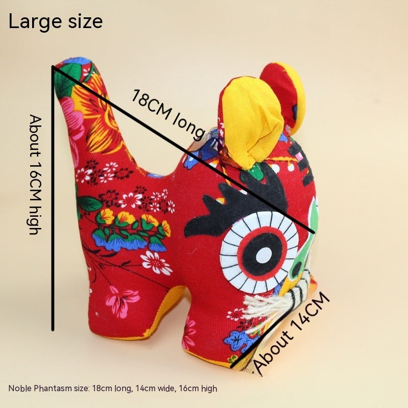 Handmade Cloth Tiger Chinese Style Folk Art Gift - Multiple Variants