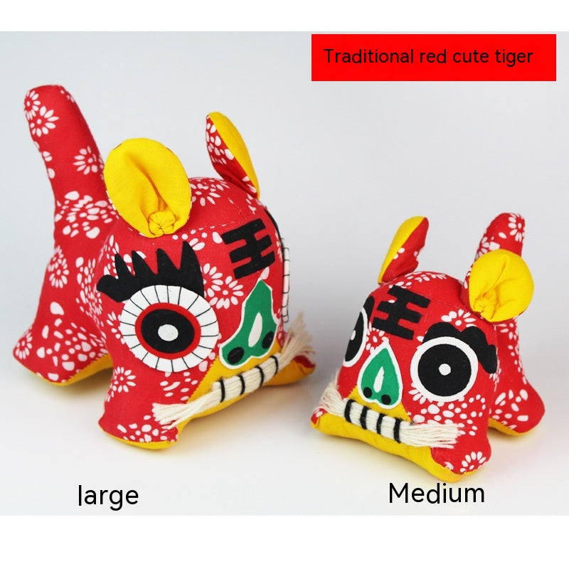 Handmade Cloth Tiger Chinese Style Folk Art Gift - Multiple Variants