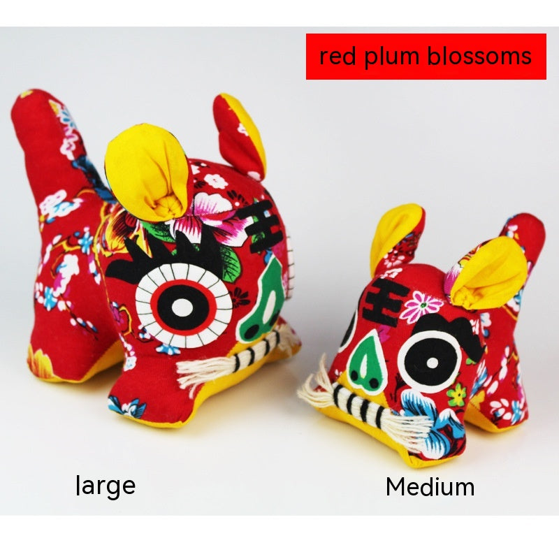 Handmade Cloth Tiger Chinese Style Folk Art Gift - Multiple Variants