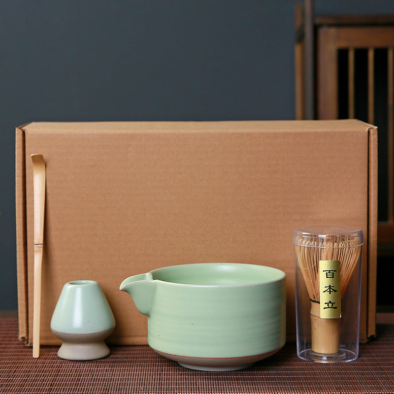 Matcha Tool Set with Gift Box - Japanese Ceramic Matcha Whisk & Bowls
