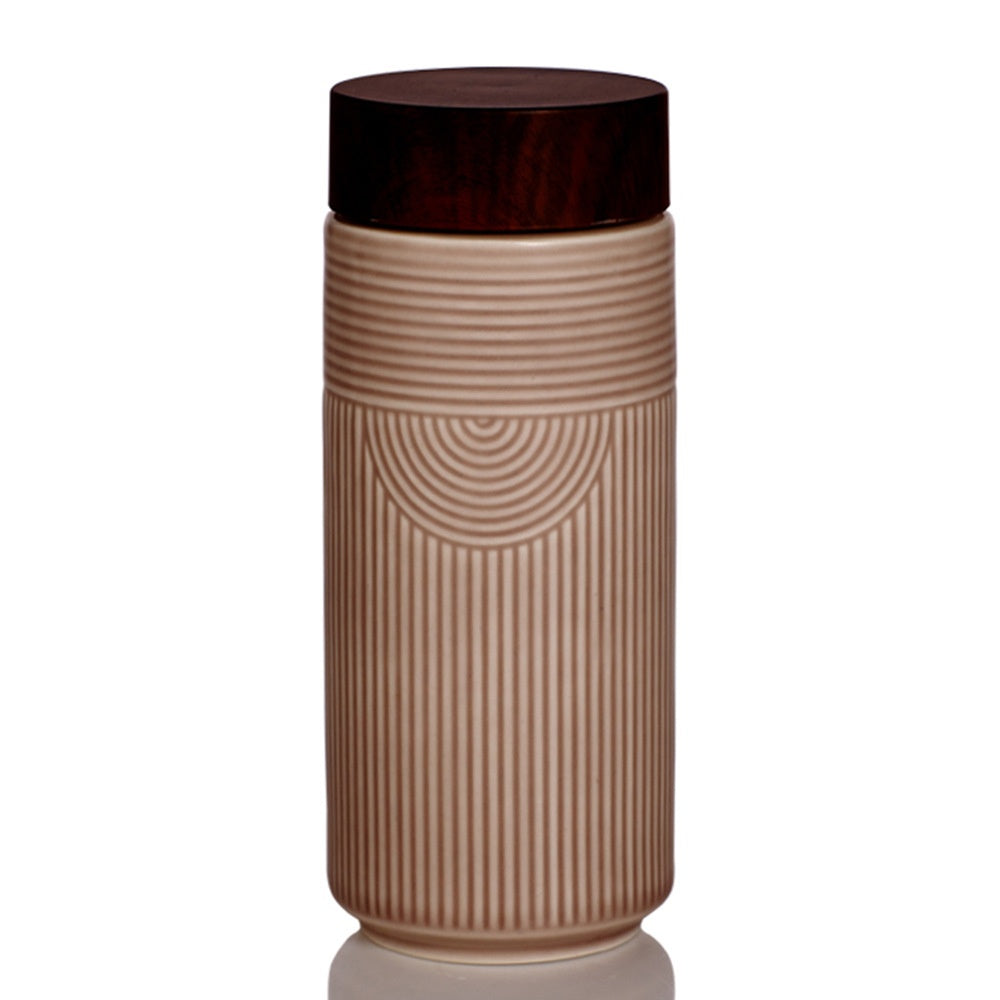 Creative Portable Ceramic Water Cup 350ml Leak-Proof Can Send Customers Souvenirs