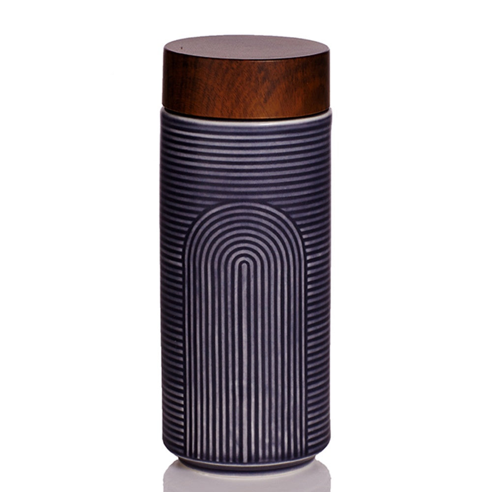 Creative Portable Ceramic Water Cup 350ml Leak-Proof Can Send Customers Souvenirs