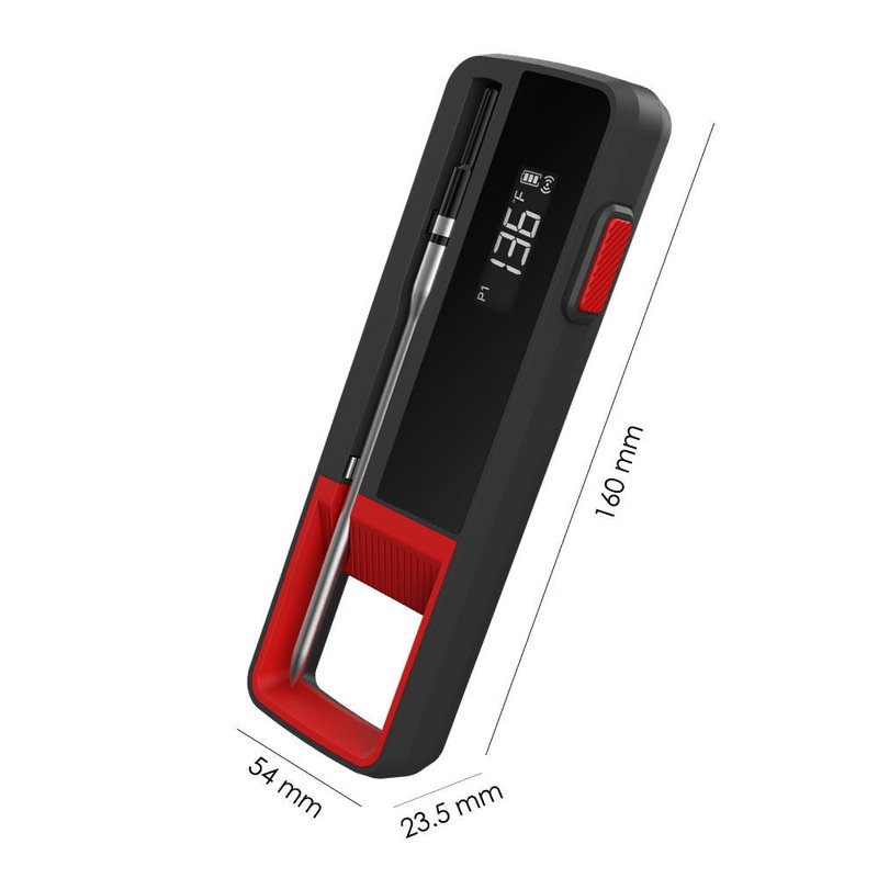 Wireless Bluetooth Food Thermometer with BBQ Fork Probe - Single Needle