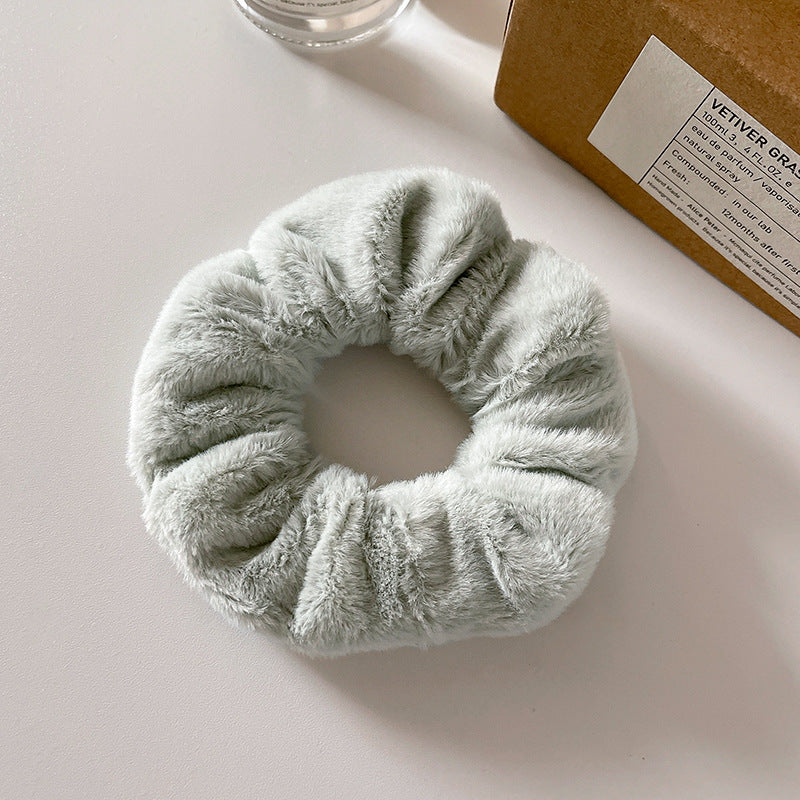 Cute Plush Elastic Hair Scrunchie - Soft Large Intestine Style Hair Band