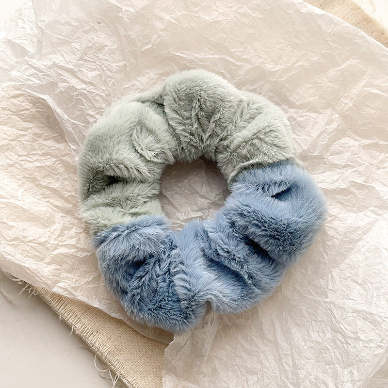 Cute Plush Elastic Hair Scrunchie - Soft Large Intestine Style Hair Band