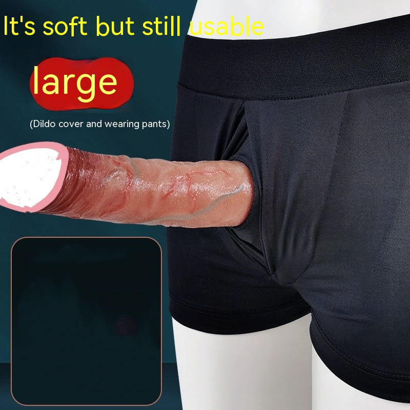 Men's Wearable Masturbator Pants Silicone Penis Simulation Sex Toy - Multiple Styles