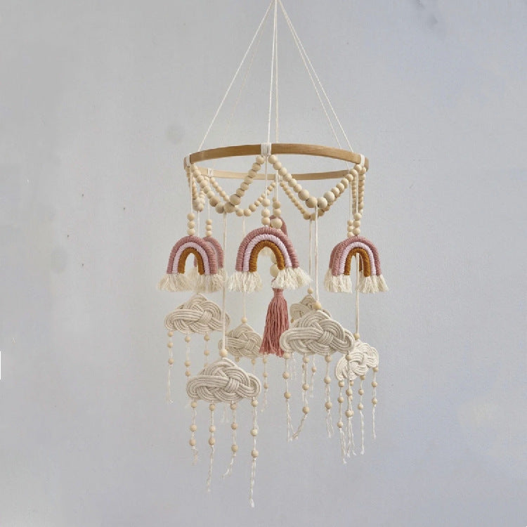 Nordic Style Baby Room Handwoven Pendant Light - Cotton Hanging Lamp