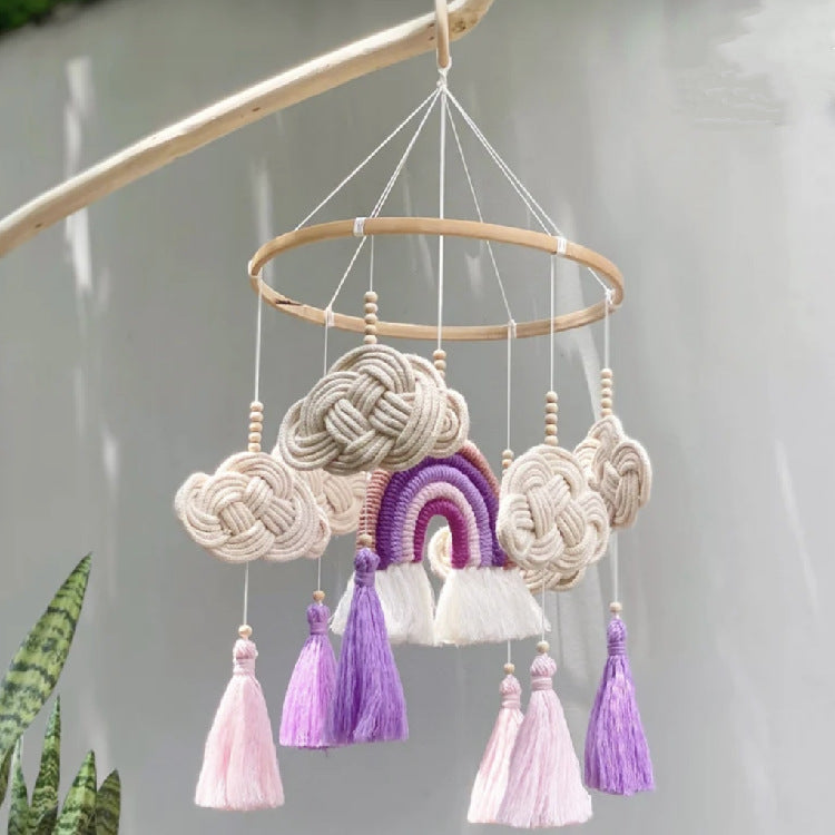Nordic Style Baby Room Handwoven Pendant Light - Cotton Hanging Lamp