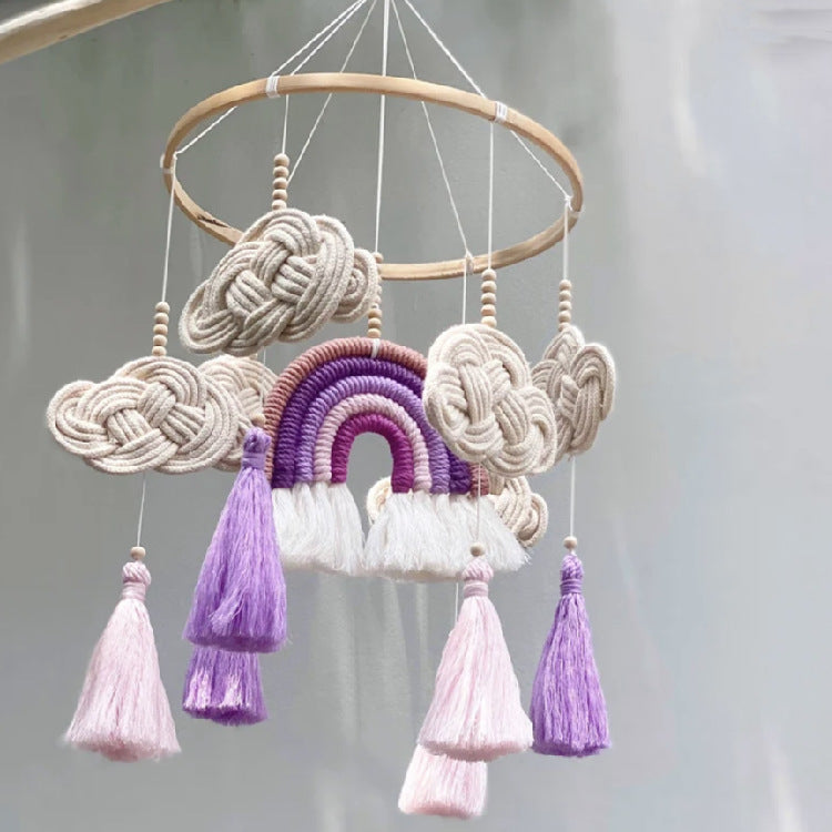 Nordic Style Baby Room Handwoven Pendant Light - Cotton Hanging Lamp