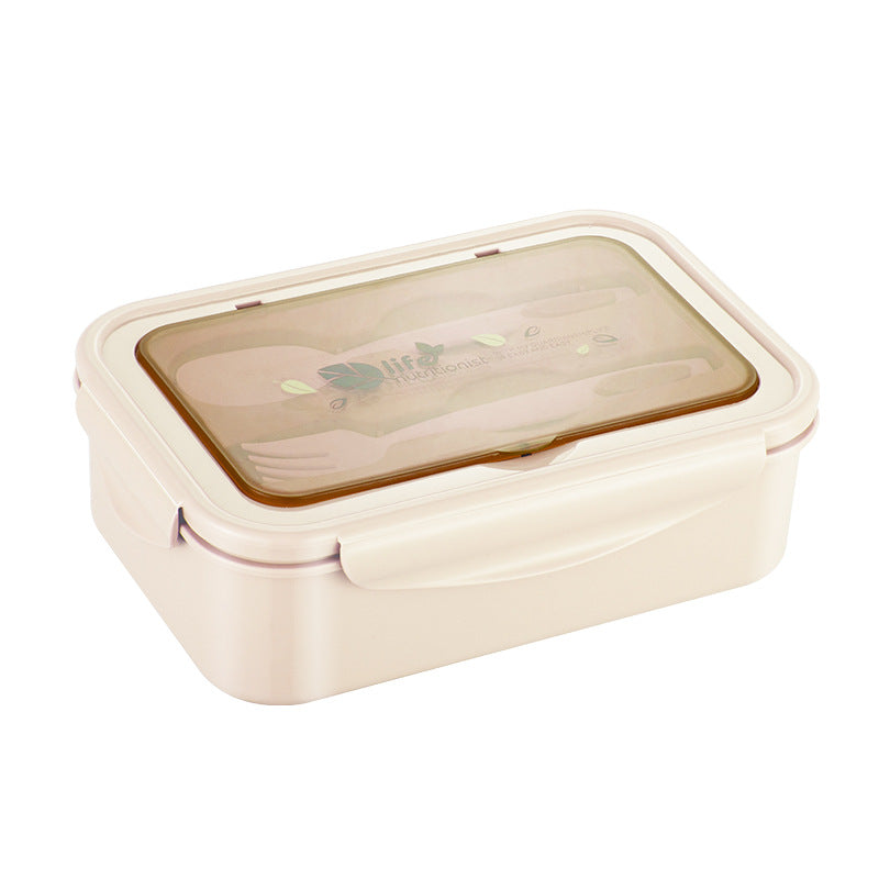 Microwave Lunch Box with Fruit Container, Food Grade PP, Multiple Colors