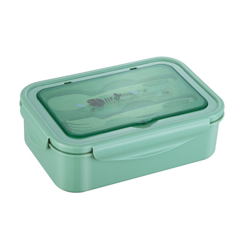 Microwave Lunch Box with Fruit Container, Food Grade PP, Multiple Colors