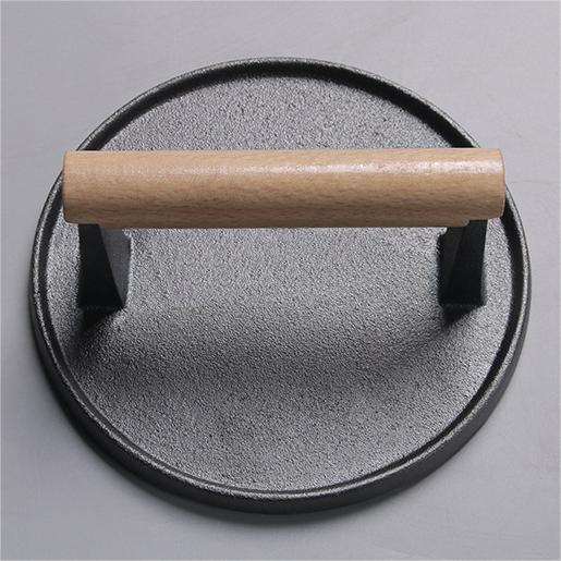 Cast Iron Meat Press for Barbecue Steak & Meat Tending