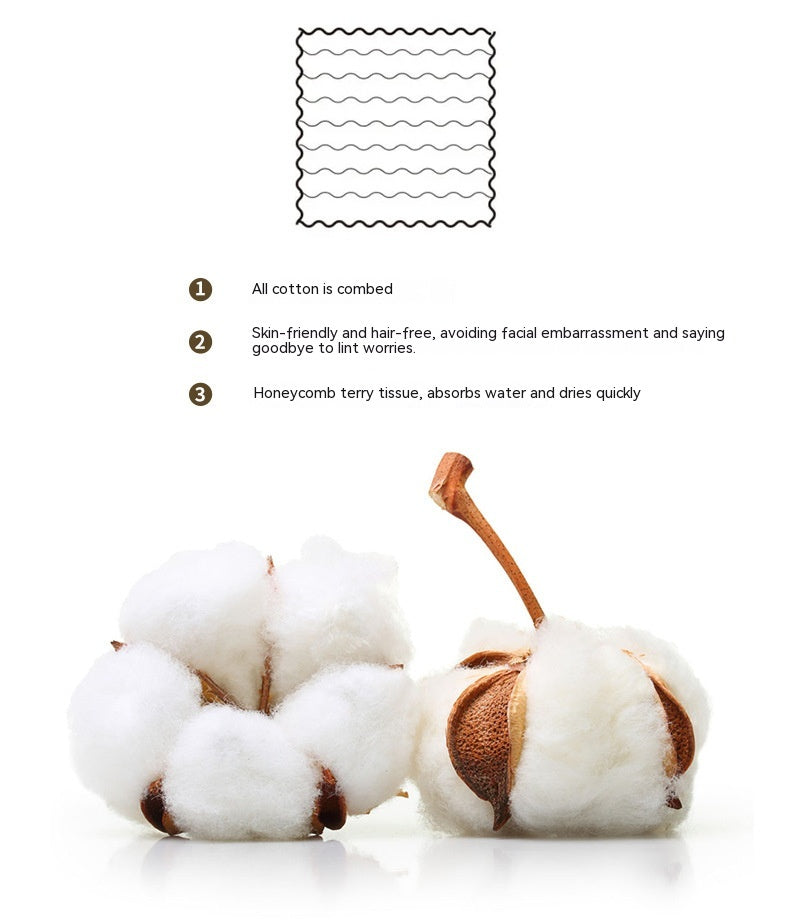 Pure Cotton Children's Square Towel Absorbent Household Baby Towels