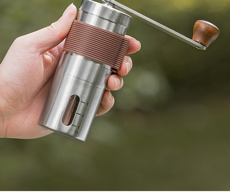 Portable Coffee Maker Set with Hand Grinder and Accessories - Suitcase Packaging